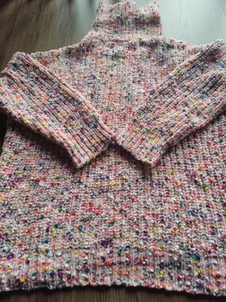 Jersey de Cuello Subido Multicolor Talla L