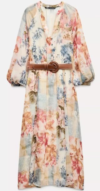 Vestido Boho Zara Estampado Floral