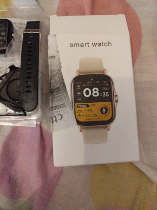 Smartwatch con correa beige