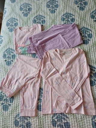 2 Pijamas de Niña Manga Larga