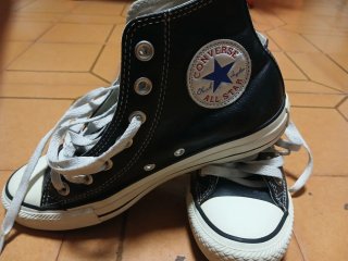 Zapatillas Converse Piel Negras Talla 37