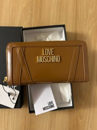 Cartera Love Moschino Marrón