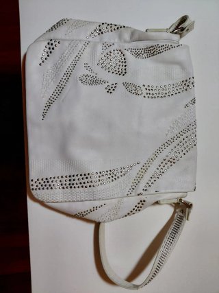 Bolso de piel Francesco Biasia blanco