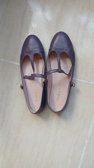 Bailarinas Bohemian Moradas con Hebilla