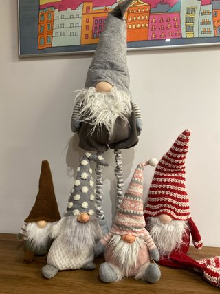 Set de 5 Gnomos de Navidad