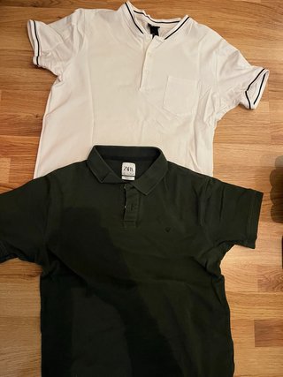 Set de 2 Polos Zara y H&M Talla M
