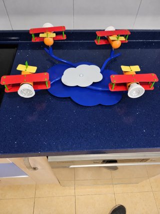 Lámparas Infantiles de Techo Aviones y estrellas