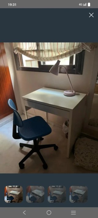 Escritorio y silla de estudio