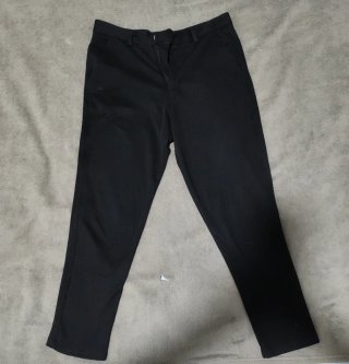 Pantalón Chino Bershka Negro Slim Fit