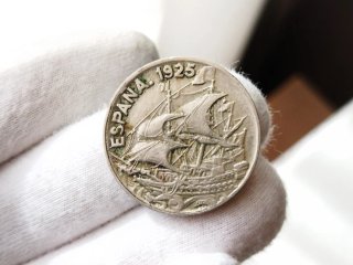 Moneda 25 céntimos peseta 1925 Alfonso XIII