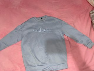 Sudadera Azul Shein