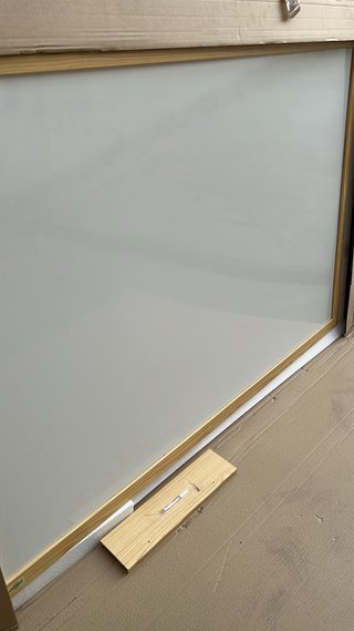 Pizarra Blanca con Marco de Madera de pino