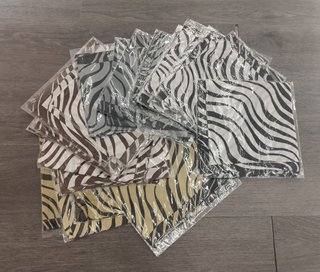 Pack 26 pañuelos con estampado de cebra (Nuevos)
