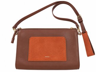 Bolso Bandolera Parfois Marrón y Teja