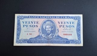 Billete Cuba 20 pesos 1964