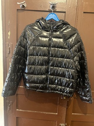 Plumífero Acolchado Negro Zara