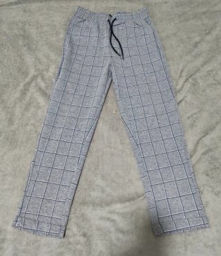 Pantalón Casual Cuadros Lefties Gris