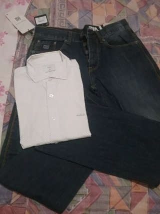 Lote Camisa y Pantalón Hombre Talla M,nuevo