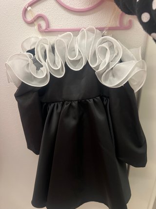 Vestito elegante bimba nero e bianco shein