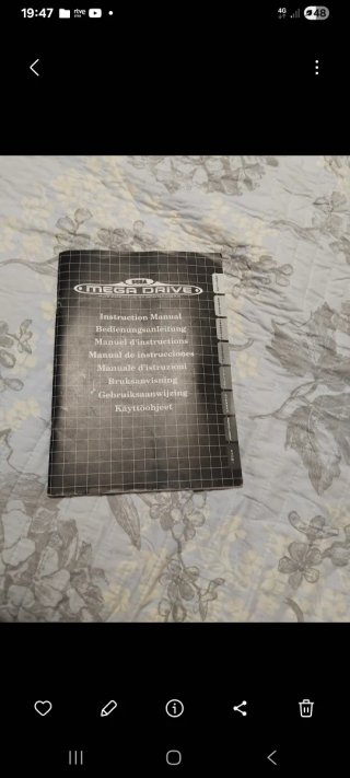 Manual de Instrucciones Sega Mega Drive