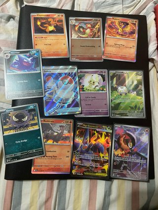 Lote de 9 Cartas Pokémon (Inglés)