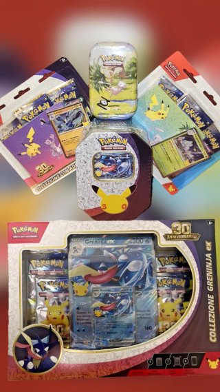 Lotto Pokémon 30° Anniversario Sigillato