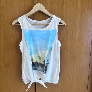 Camiseta sin mangas Pepe Jeans blanca