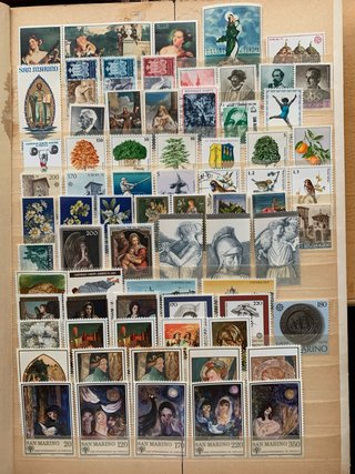 Lote de sellos de San Marino