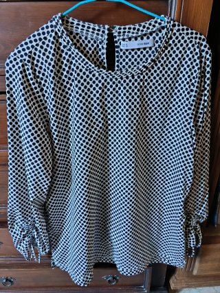 Camisa de vestir Zara Basic lunares
