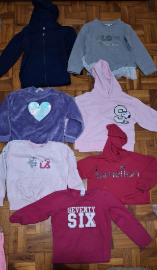 Lote 7 Sudaderas Niña Talla 5-6 Años