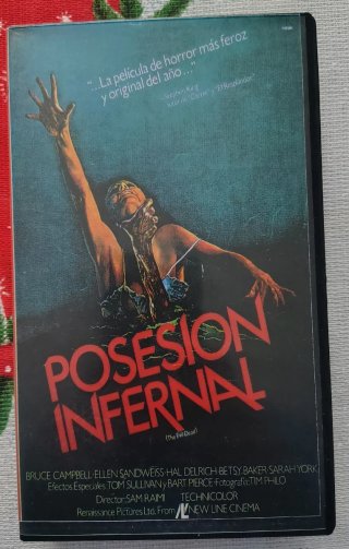 Posesión infernal vhs única en esta edición.