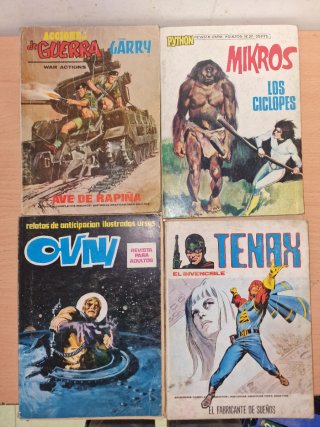 Lote 4 Cómics Antiguos Formato Taco años 70