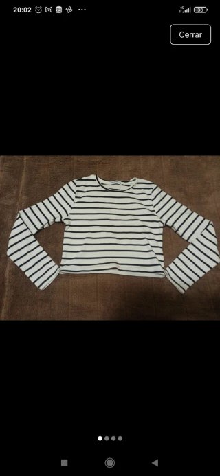 Camiseta Stradivarius Rayas Tallaje juvenil