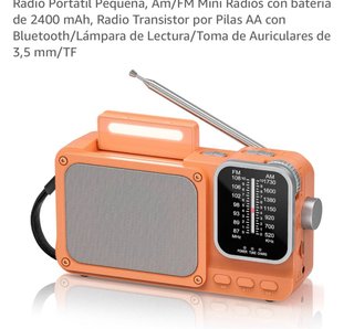 Radio Portátil AM/FM con Bluetooth