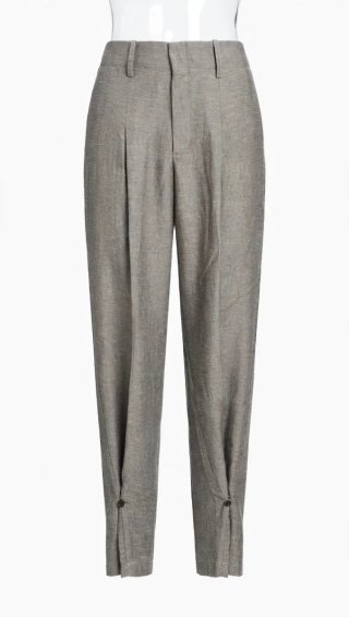 Pantalón Zara Wide Leg Gris Talla L/42