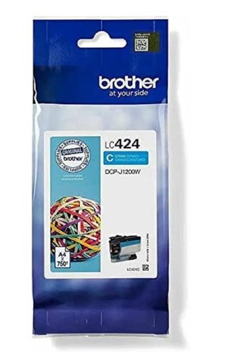 Cartucho Tinta Brother LC424C Cian Original