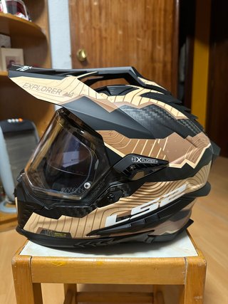 Casco LS2 MX701 Explorer C Trick Brown Talla S