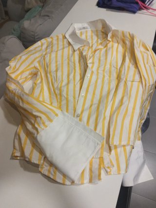 Camisa Rayas Carolina Herrera Talla 16