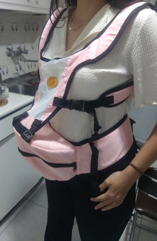 Mochila Portabebés Rosa