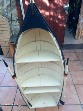 Estantería Decorativa en Forma de Barco 1,35x066cm