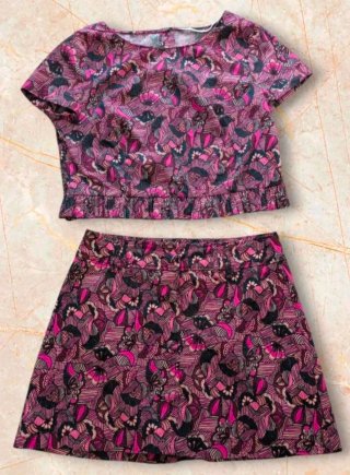 Conjunto floral vintage vibes Zara-TALLA M