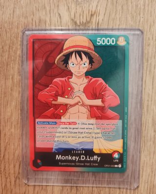 Carta One Piece Monkey D. Luffy OP01-003 Demo