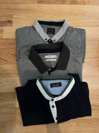 Lote 3 Polos Mango y Zara Talla S