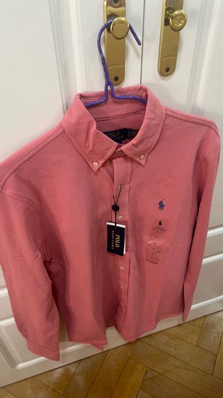 Camisa Polo Ralph Lauren Rosa Talla S
