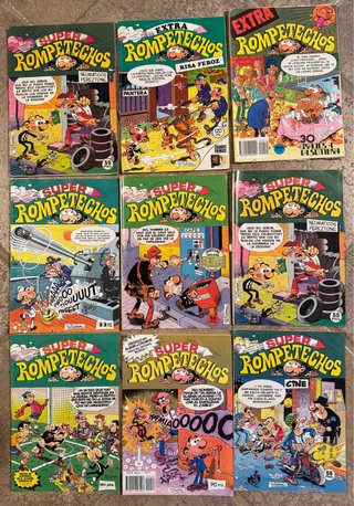 LOTE DE 9 TEBEOS COMICS SUPER ROMPETECHOS BRUGUERA
