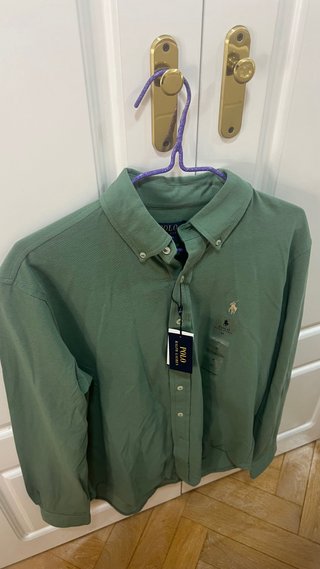 Camisa Polo Ralph Lauren Verde Talla M