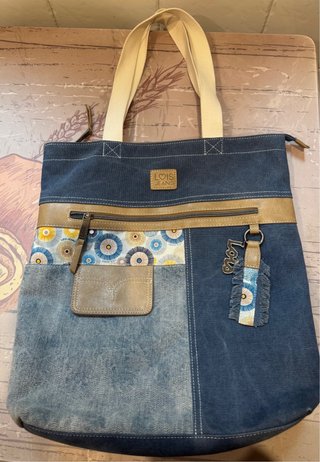 Bolso Lois de tela y denim