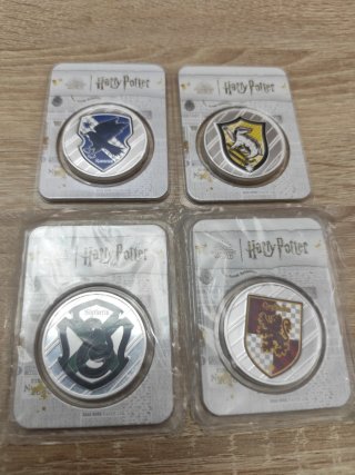 4 Monedas de Plata Harry Potter Hogwarts