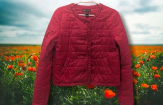 Chaqueta Acolchada Roja Mango T-M