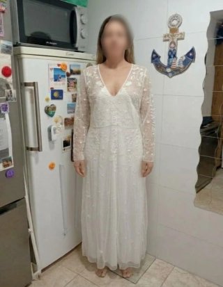 Vestido de novia con encaje